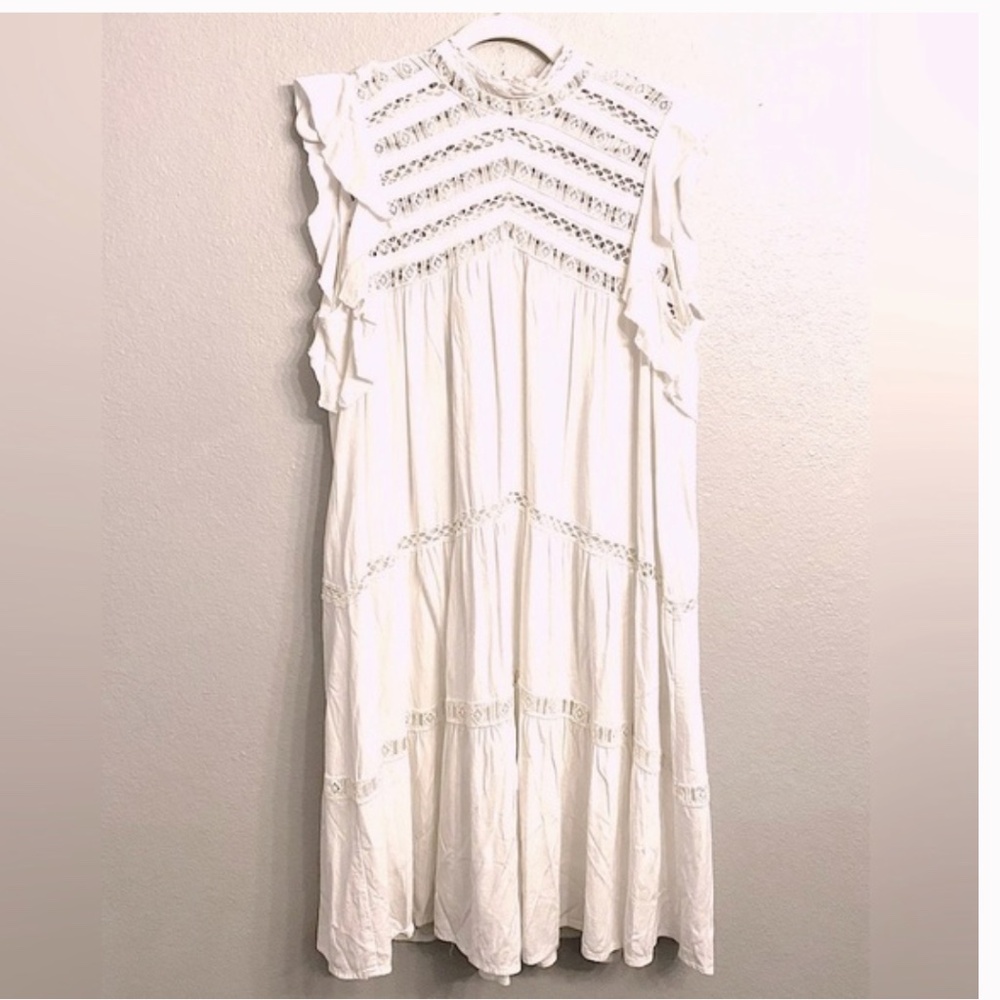 Ba&sh Zenna Ecru dress size 3 = US womens large - Picture 4 of 12